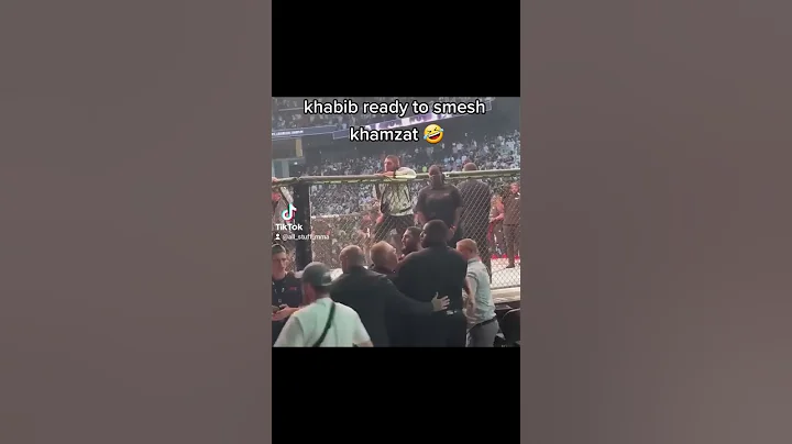 khabib ready to smesh khamzat 🤣 #khabibnurmagomedov #khamzatchimaev #ufc