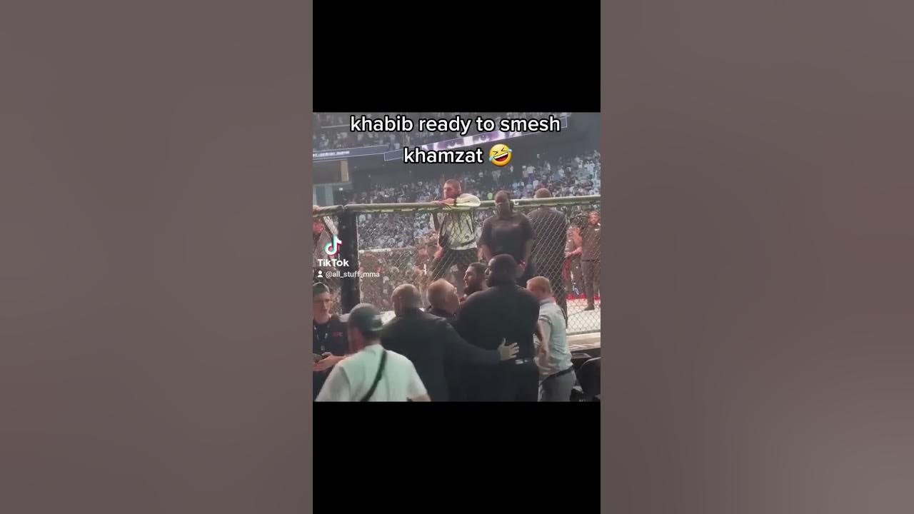 khabib ready to smesh khamzat 🤣 #khabibnurmagomedov #khamzatchimaev #ufc