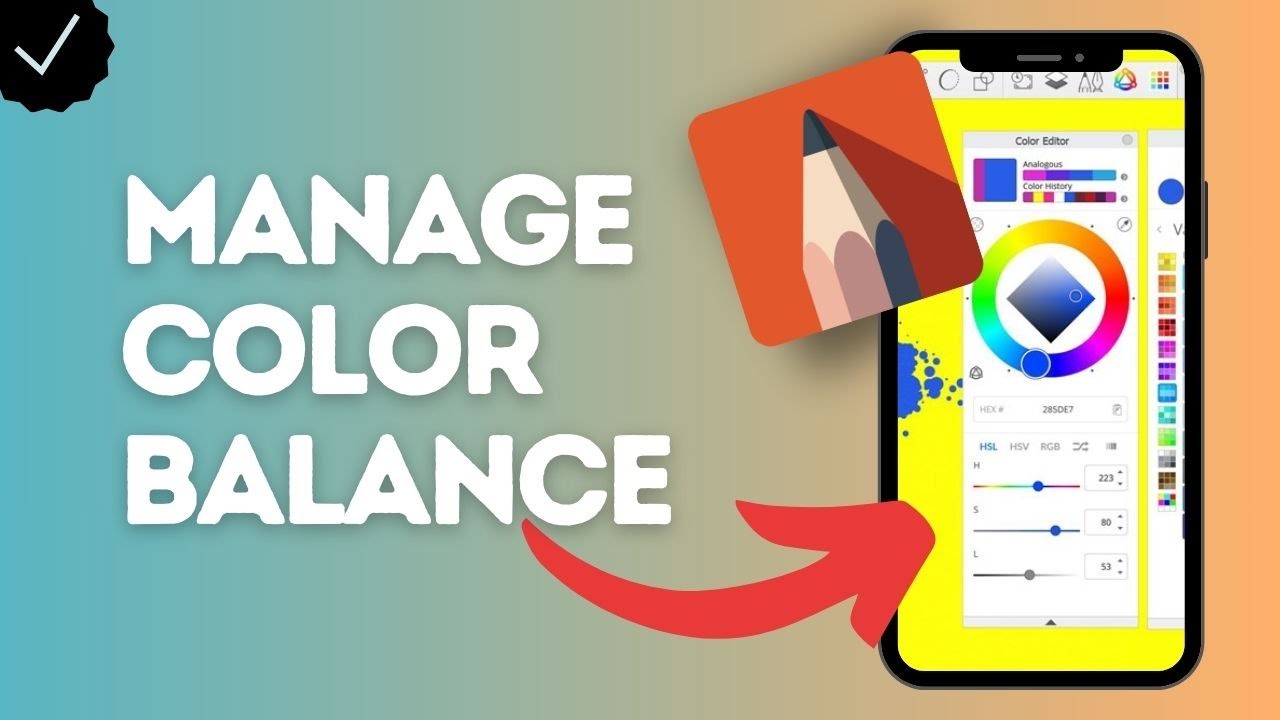How to manage color balance on Sketchbook? - YouTube
