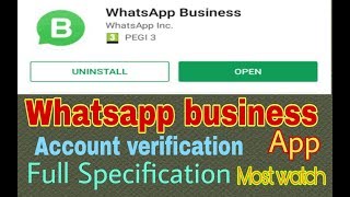 New whatsapp business app full specification, account verification, installation screenshot 2