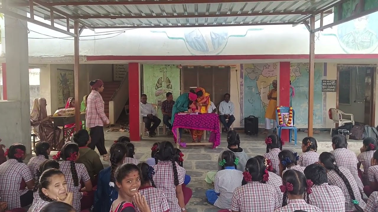 Savithri bai pule skit at ZPHS girls garla 