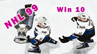 NHL 99 -  PC Gameplay / Win 10 - Playoff #4 + outro