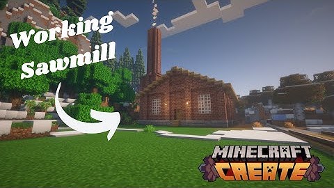 I built a WORKING SAWMILL in MINECRAFT CREATE MOD