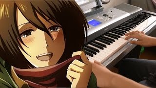 Video thumbnail of "Shinzou wo Sasageyo! - Shingeki no Kyojin Season 2 OP (Piano cover)"
