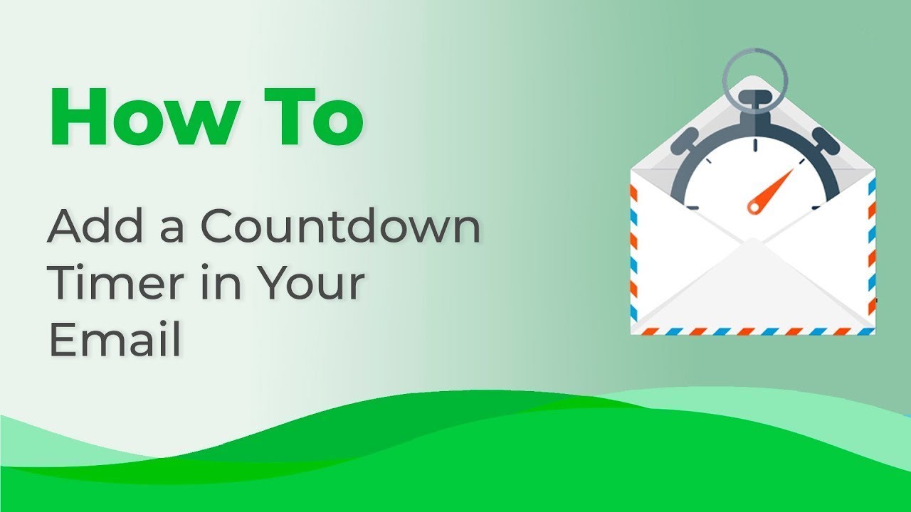 Event reminder email campaign with Countdown timer