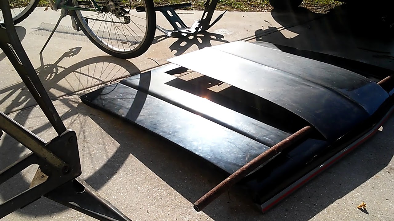 S 10 Custom cowl hood. - YouTube