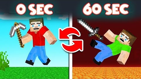 Minecraft, But We Randomly Teleport Every 60 Seconds...!