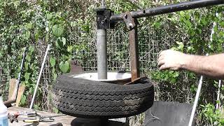 How to Change Tires with a Homemade Tire Machine and Bead Breaker