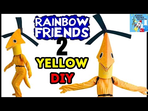 HELP! Yellow From Rainbow Friends 2 Caught Me & Took ME FLYING IN REAL LIFE  DIY 