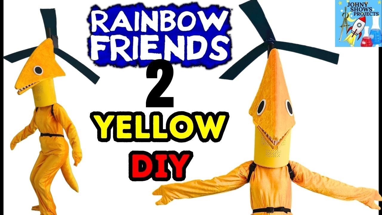 HELP! Yellow From Rainbow Friends 2 Caught Me & Took ME FLYING IN REAL LIFE  DIY 