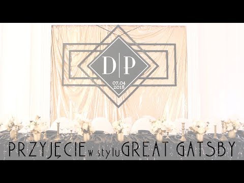 Wesele w stylu Great Gatsby - Cudowne Dekoracje - APP Wypożyczalnia Dekoracji