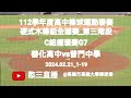 2024.02.21_1-19【112學年度高中棒球運動聯賽硬式木棒組全國賽_第三階段】C組循環賽G7~臺南市善化高中vs高雄市普門中學《駐場直播，No.19在高雄市高雄大學棒球場》