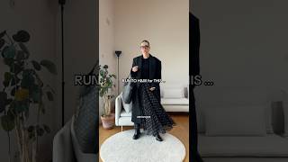 Cashmere Top And Sheer Plated Skirt Combo For Fall Details In Pinned Comment