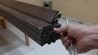 طريقة أصلاح باب أكورديون / صيانة باب أكورديون/ folding door fixing  /folding  door repair