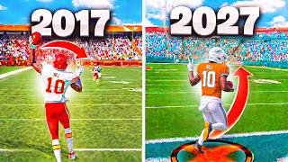 I Tried Scoring A 99 Yard Touchdown With Tyreek Hill In EVERY Madden EVER!!!