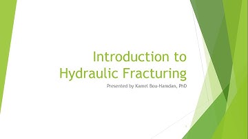 Introduction to Hydraulic Fracturing