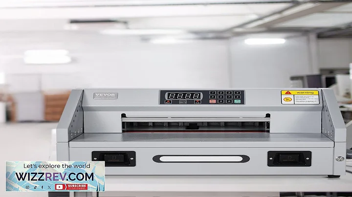 Electric Paper Cutter 300W Guillotine Trimmer Cutter Machine with Casters Review