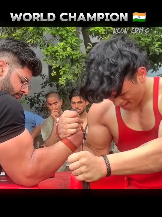 Aryan Kandari 💀 Vs Abhass Rana 🇮🇳🗿 #armwrestlingmeme #internetmeme #aryankandari #shortsviral #edit