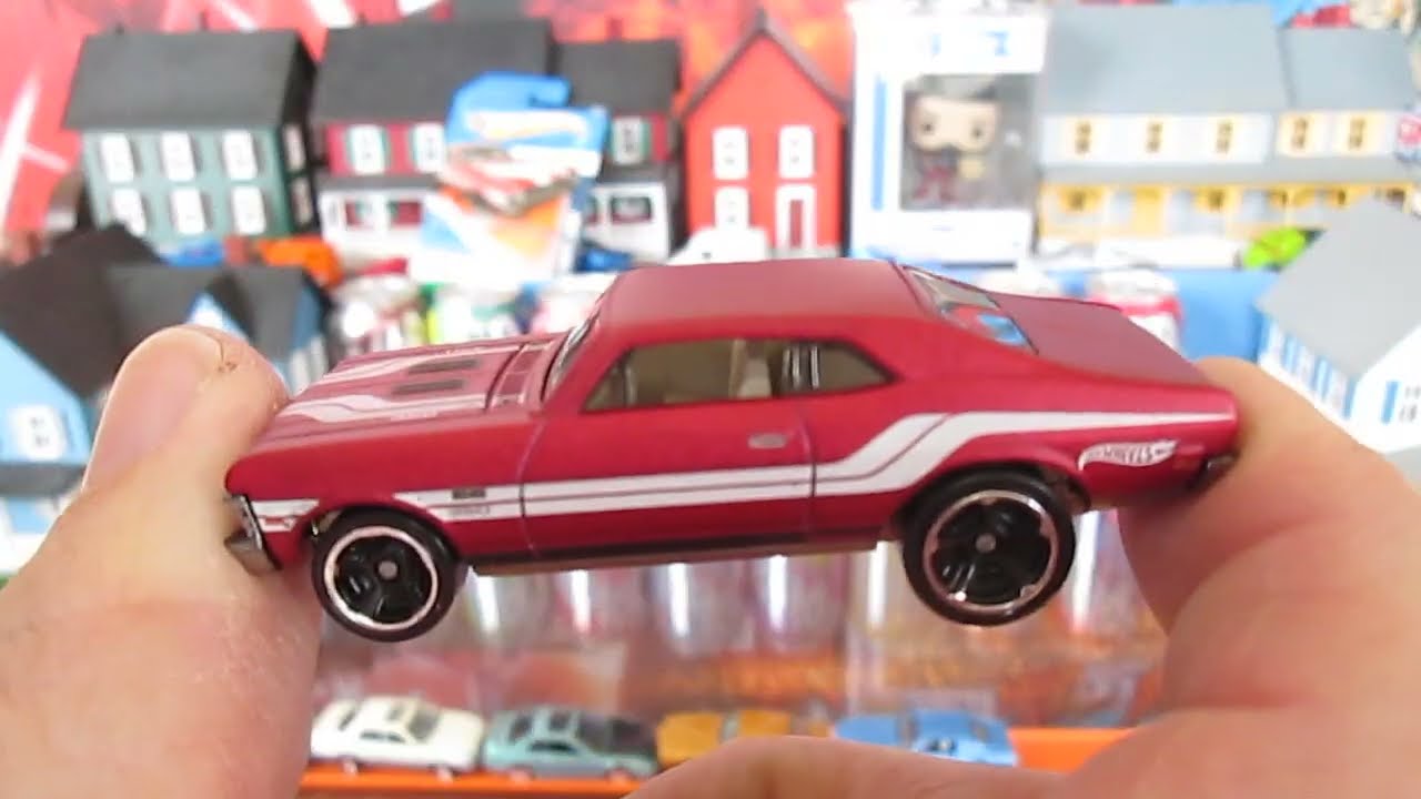 68 CHEVY NOVA Hot Wheels Toy Diecast Car Unboxing Review - 2011