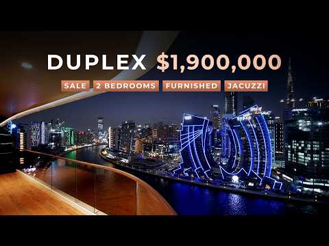 Sale | New Duplex with Dubai Canal Views in Business Bay | $1,900,000