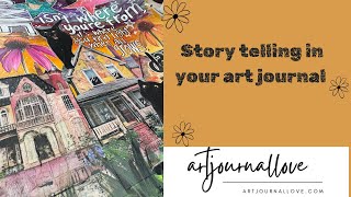 Easy story telling in your art journal with Collage Soup.
