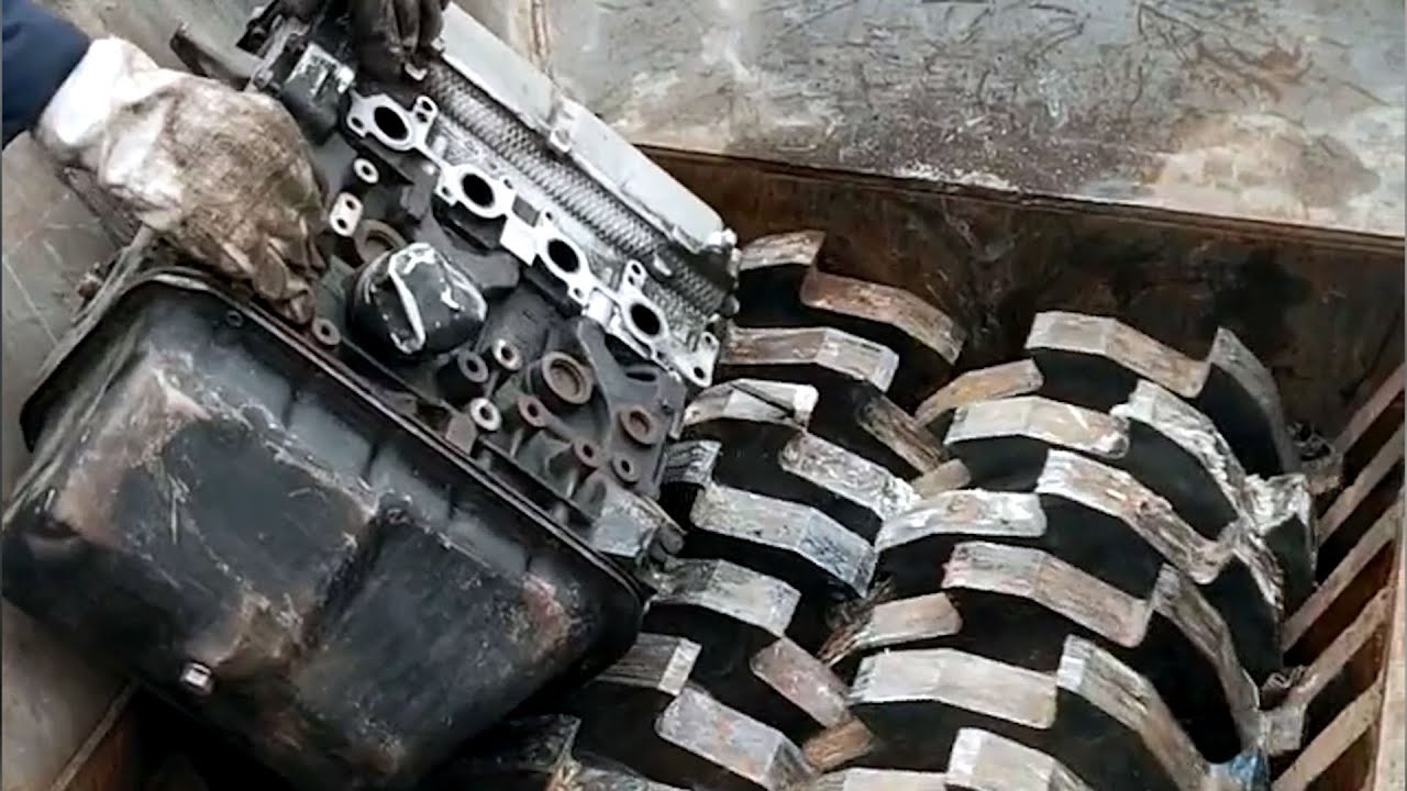 These crushers can crush motorcycles and destroy things easily | Mass destruction machine.