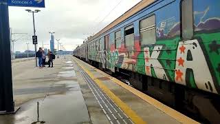 Old creepy trains in Belgrade in Serbia