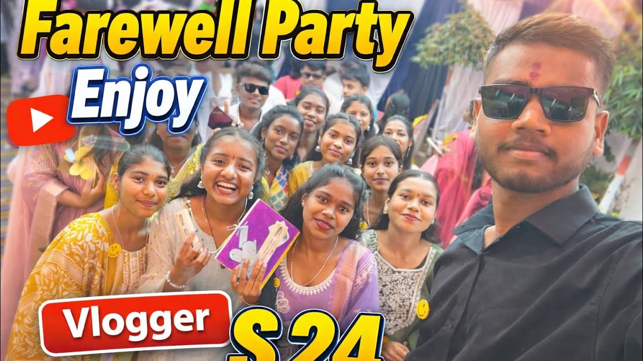 Swami atmanand Hindi utkrusht madhyam khallari 12th San 2025-26 student farewell party enjoy💓🥳