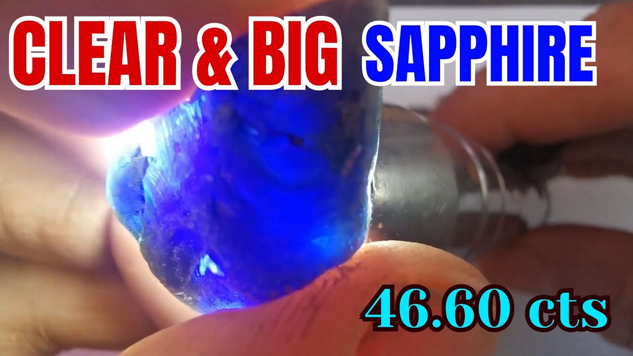 HUGE & CLEAR Blue Sapphire | Mining Sapphires in Australia