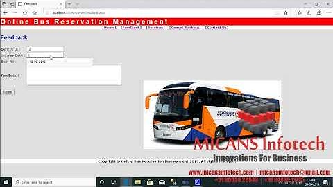 ONLINE BUS RESERVATION PORTAL SOFTWARE - DOTNET PROJECT(ASP.NET)