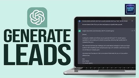 How To Use ChatGPT To Generate Leads [ Step-By-Step Guide ]