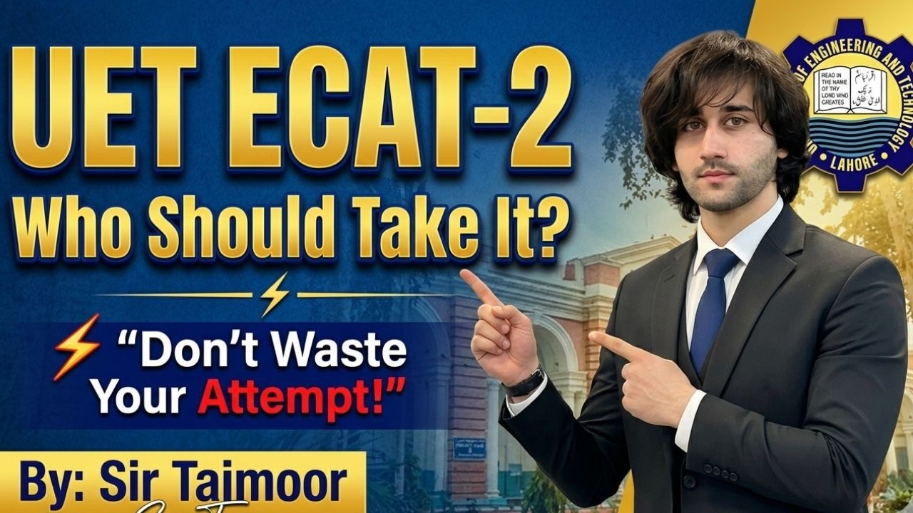 UET Admission 2026 Last Chance to Prepare ECAT 2 I UET 2nd ECAT 2026 ...