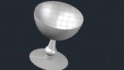 3D Wine glass - AutoCAD 2013 / 2014