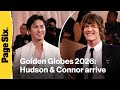 Connor Storrie and Hudson Williams take suiting to the next level on Golden Globes 2026 red carpet
