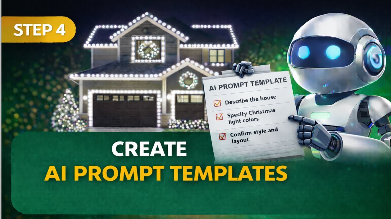 Create Christmas Light Mockups Faster with AI Prompt Templates