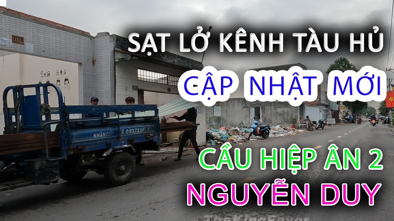 Продолжение работ по расчистке территории и строительству моста на пристани Хиеп Ан 2, пристани Н...