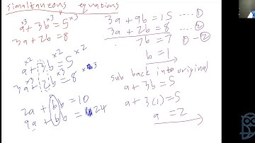 Live Lesson: Checkpoint Mathematics - Problem Solving using Simultaneous Equations