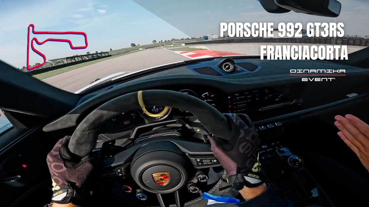 Porsche 992 GT3 RS in pista a Franciacorta | Giro completo con istruttore