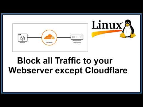 Block all Traffic to your Webserver Except from Cloudflare