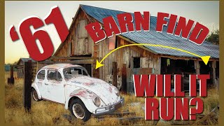 Barn Find Beetle! Will it run?//1961 VW BUG