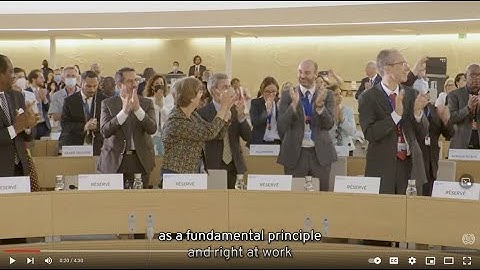 Video: A safe and healthy working environment is a fundamental principle and right at work