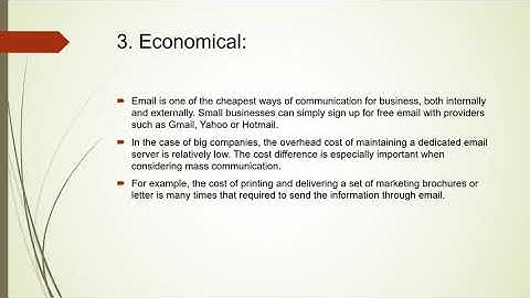IMPORTANCE OF EMAIL IN BUSINESS