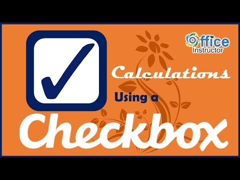 Excel Calculations Using a Check Box
