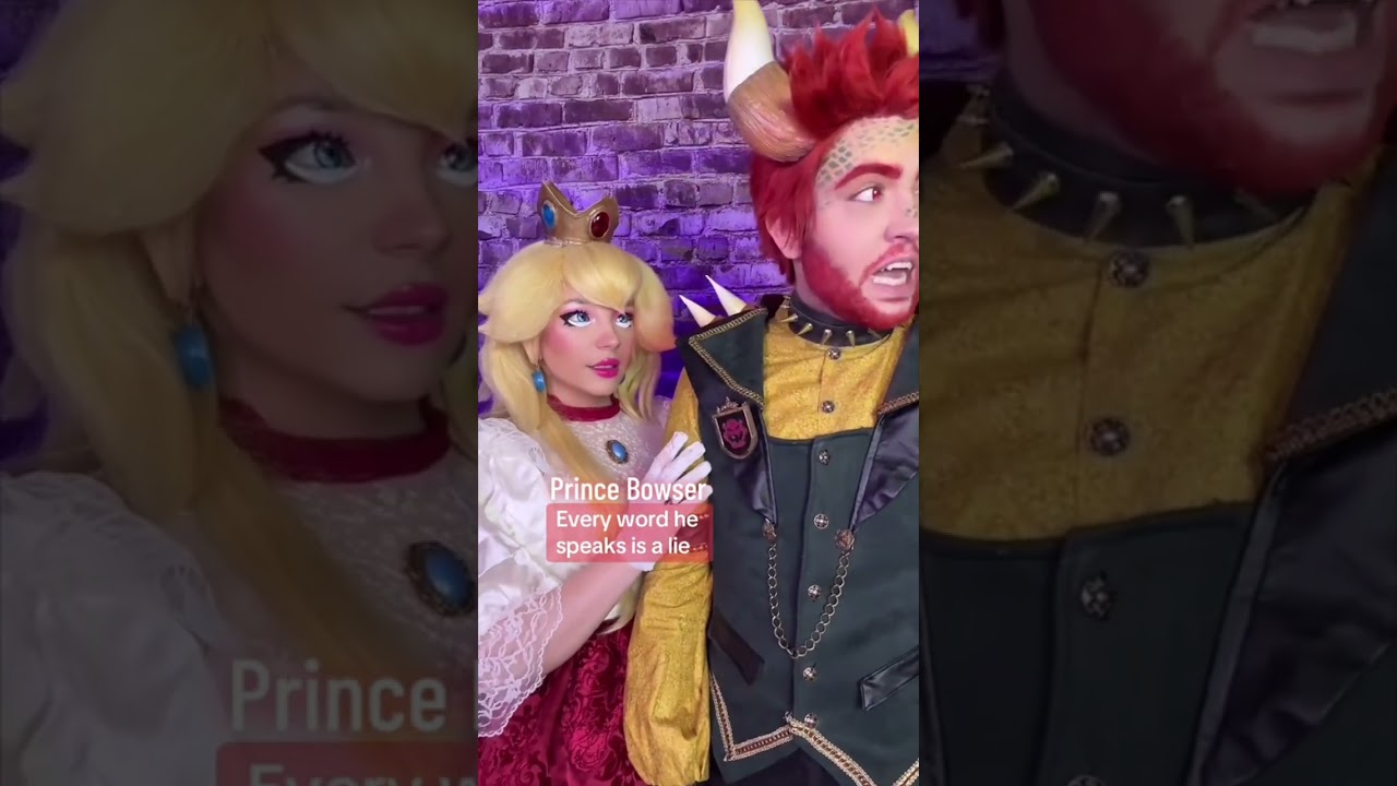 Mariolore - Princess Peach whispers words of treason to Prince Bowser
