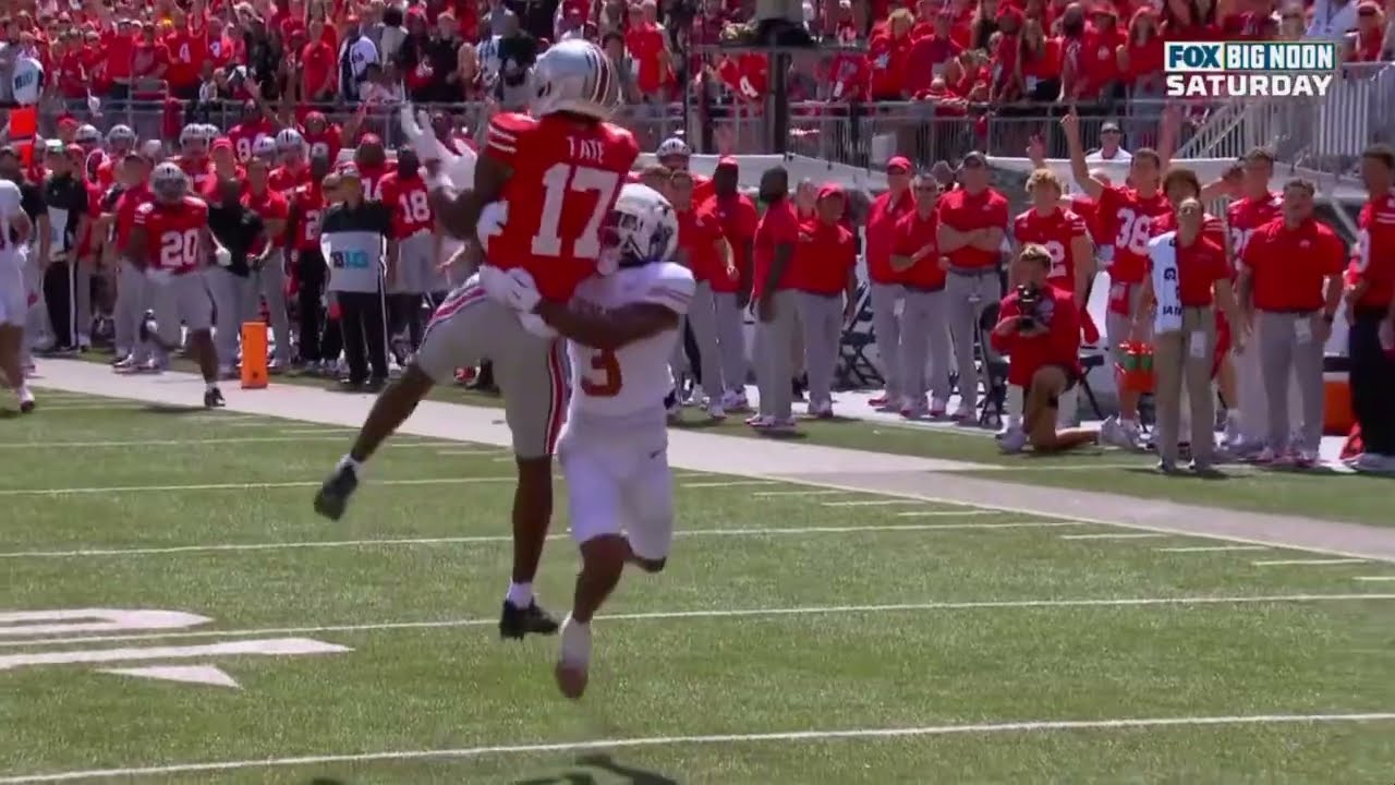 Carnell Tate Makes the ACROBATIC TD GRAB vs. Texas | Ohio State Football