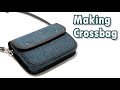 86 [Leather Craft] Making crossbag / [가죽공예] 크로스백 만들기 / Free Pattern