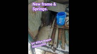 54' Willys Wagon Restoration. New Frame & Suspension. #jeeplife #willysjeep #jeep