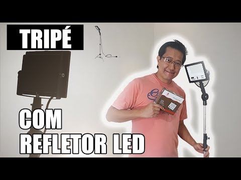 Vídeo: Holofote De Tripé: Holofote De LED Portátil Para Tripé, Holofote De Bateria Para Construção Externa E Outros Modelos
