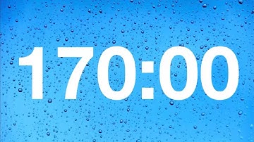 timer - 170 minute countdown with rain sounds