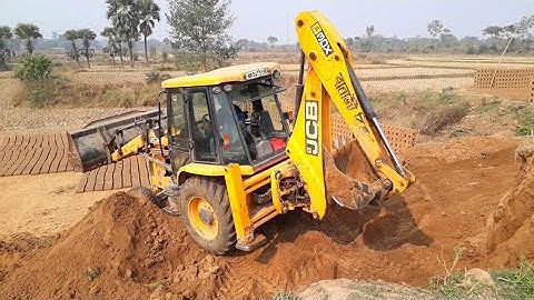 JCB 3DX Backhoe loader machine working video | jcb front bucket dozing | jcb working video | jcp